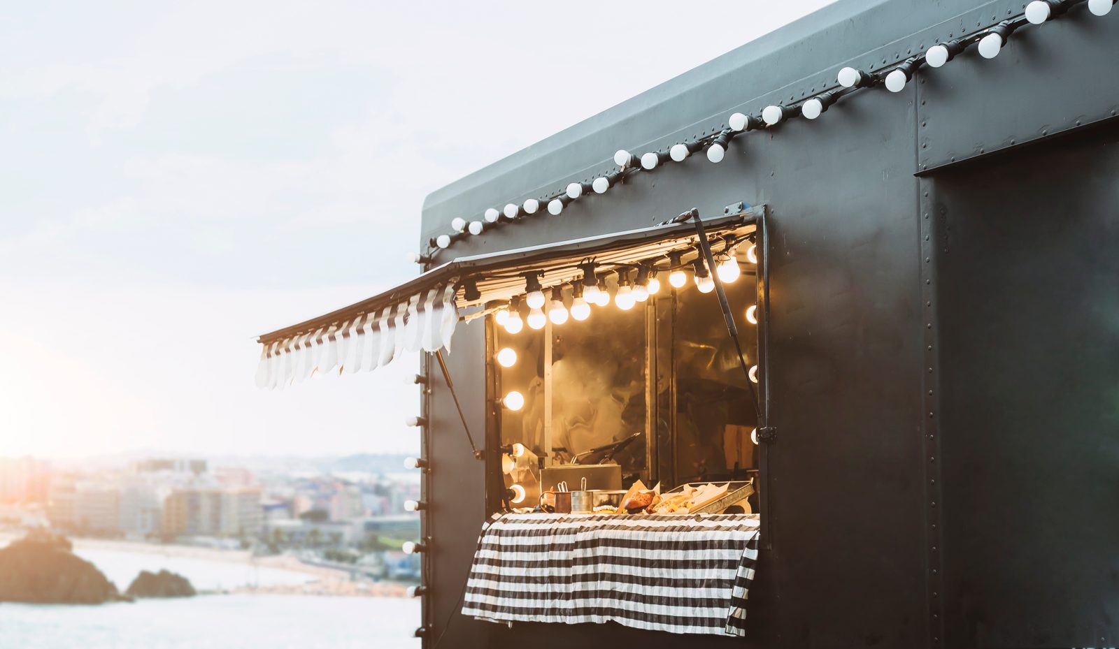 Sunburst Nitro coffee truck serving guests