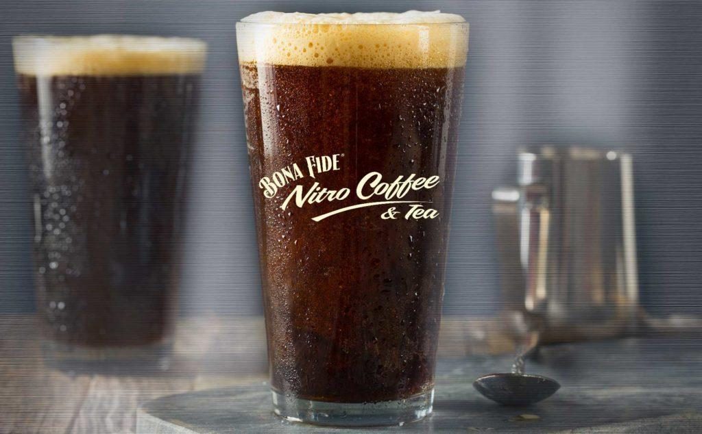 Nitro coffee served at an event