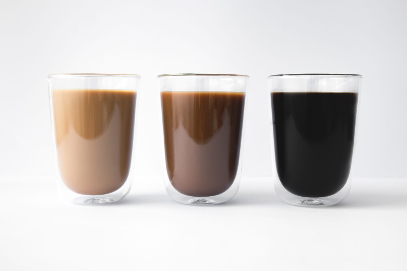 Freshly poured nitro coffee